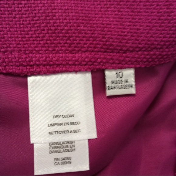 Jones Studio Separates Sz 10 Lined fuschia Skirt - Picture 5 of 8